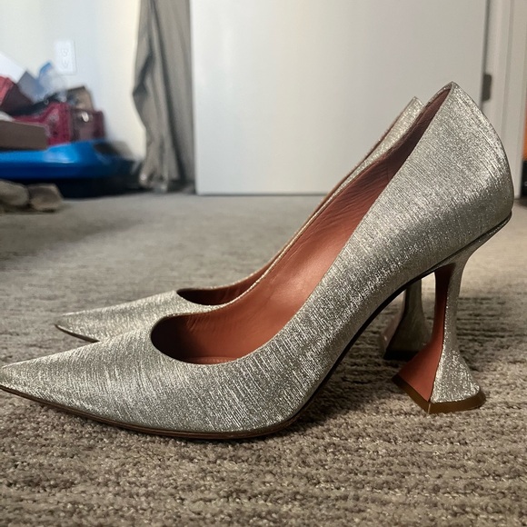 Amina Muaddi Ami Pointed Toe Pumps - Picture 5 of 6